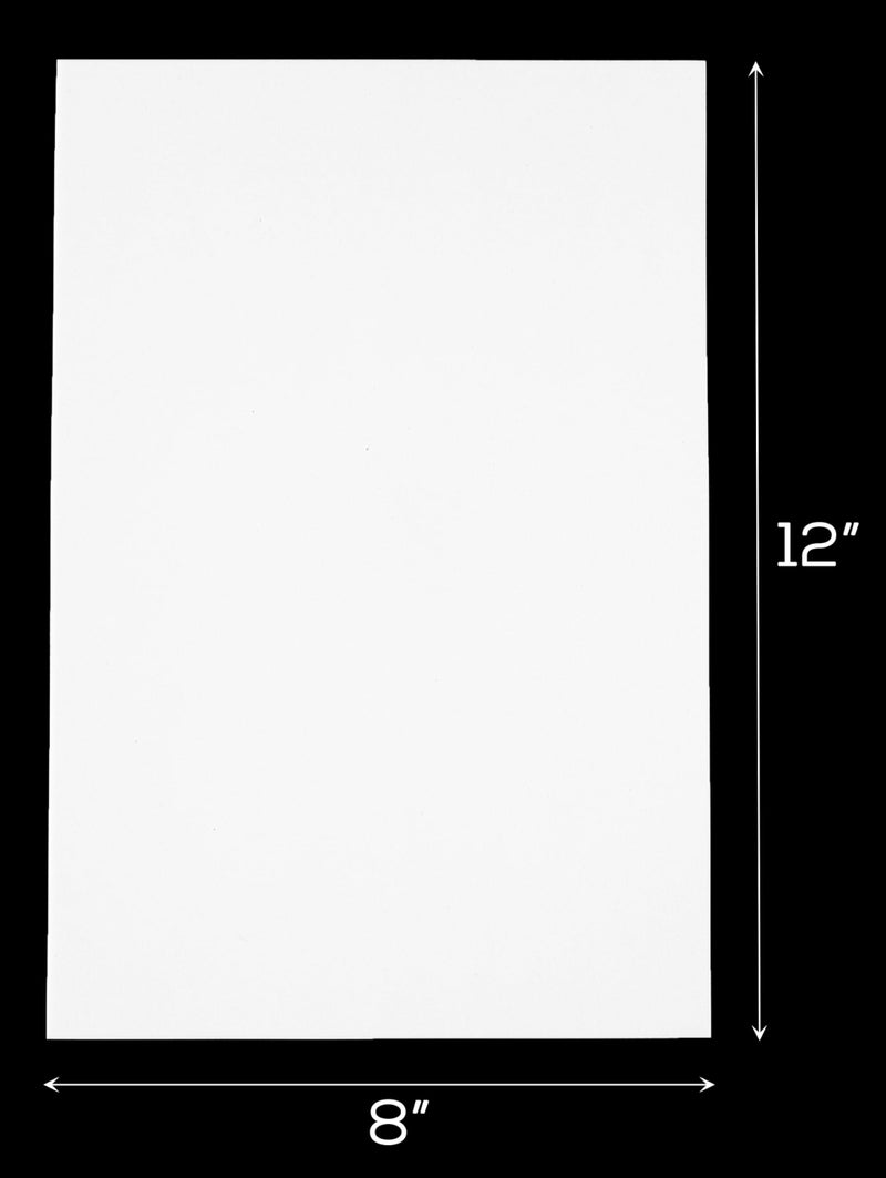 CleverDelights White 8" x 12" Foam Sheets - 10 Pack - Large Self Adhesive Craft Sheets - 8x12 Inch - Image 4